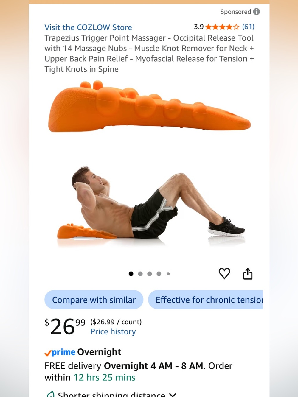 Neck Upperback Trigger Point Massager - Picture 2 of 2